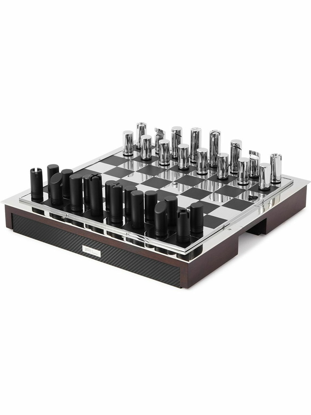 Photo: Ralph Lauren Home - Sutton Walnut, Carbon Fibre and Nickel Chess Set