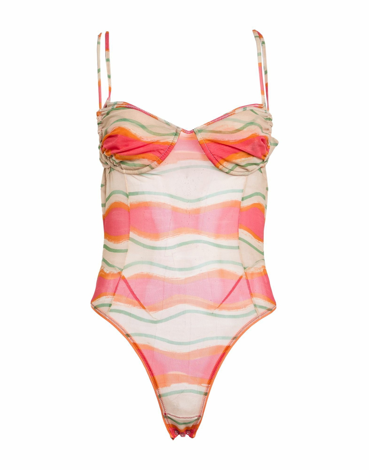 Jacquemus Womens Bodysuit in Orange