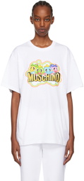 Moschino White Puzzle Bobble T-Shirt