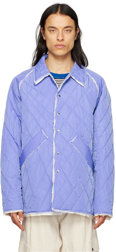 Photo: Camiel Fortgens Navy Quilted Jacket