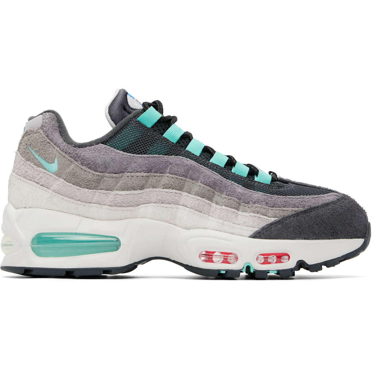 Nike Gray Air Max 95 Big Bubble Sneakers