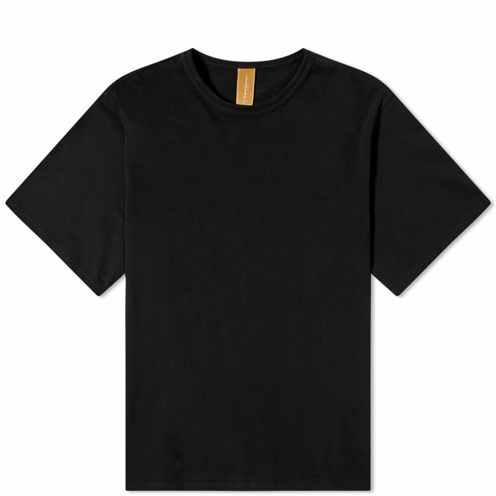 black rib oversized men's t-shirt