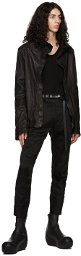 Julius Black Leather Jacket