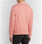 Acne Studios - Fairview Logo-Appliquéd Fleece-Back Cotton-Jersey Sweatshirt - Pink