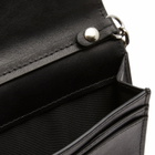 Dime Men's Chain Leather Wallet in Black 