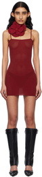 Fancì Club Red Sawft Bodycon Minidress