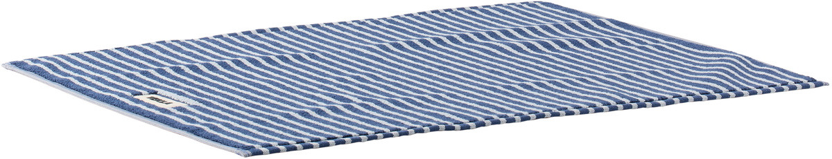 Tekla Navy & Blue Terry Bath Mat