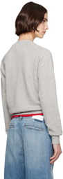 Re/Done Gray Classic 'Snoopy Moon' Sweatshirt