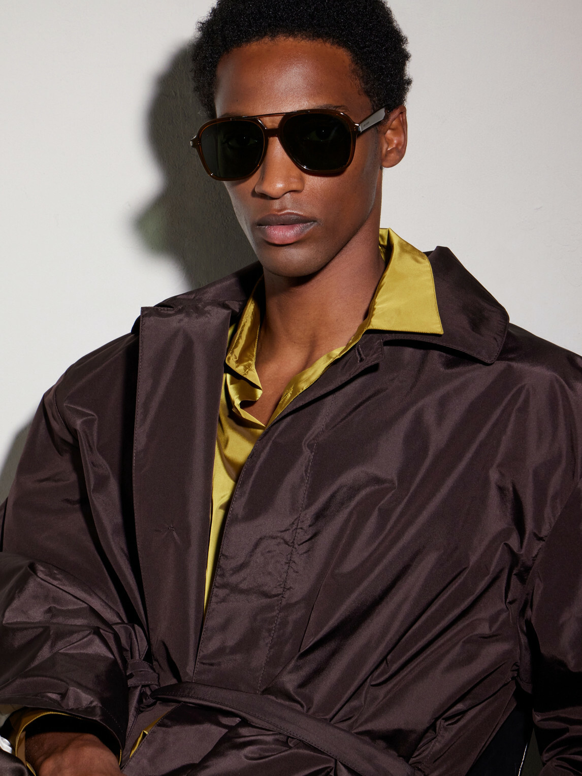 SAINT LAURENT - Squared-Frame Acetate Sunglasses