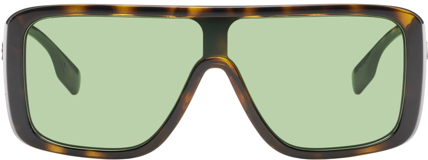 Burberry Brown Shield Sunglasses Burberry display picture 1