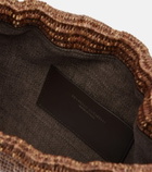 Brunello Cucinelli Mellow Small raffia-effect crossbody bag