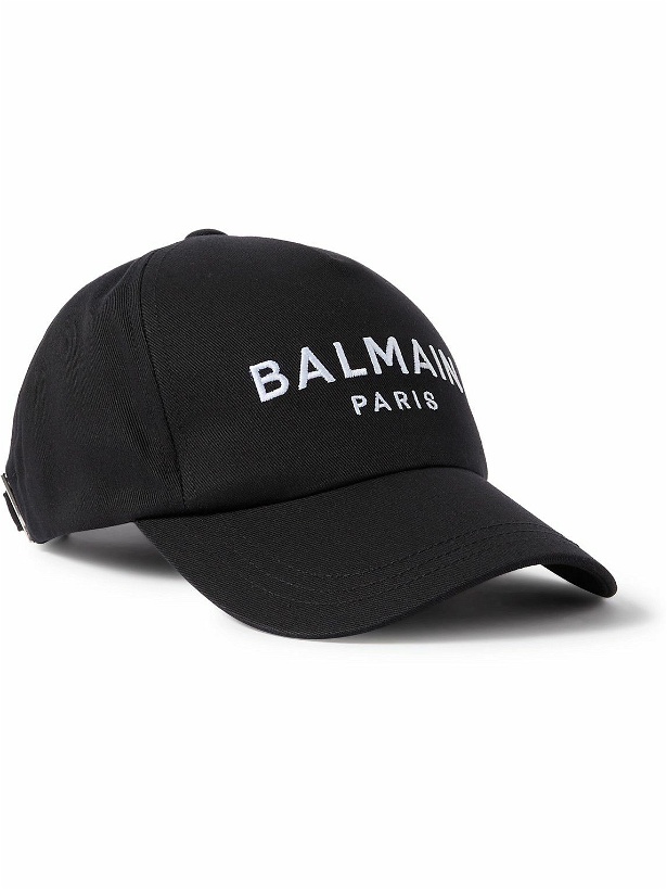 Photo: Balmain - Logo-Embroidered Canvas Baseball Cap