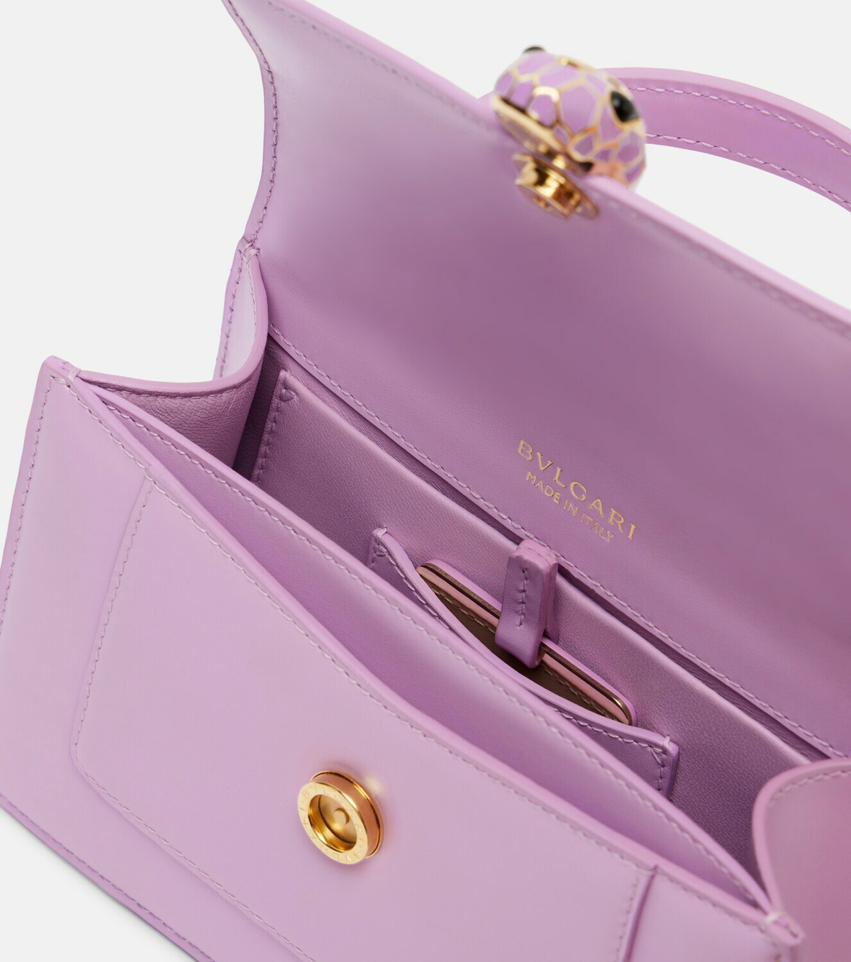 Bvlgari Serpenti Forever Mini leather top-handle bag