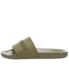 Burberry Men's Furley Logo Slide in Dark Fern Green