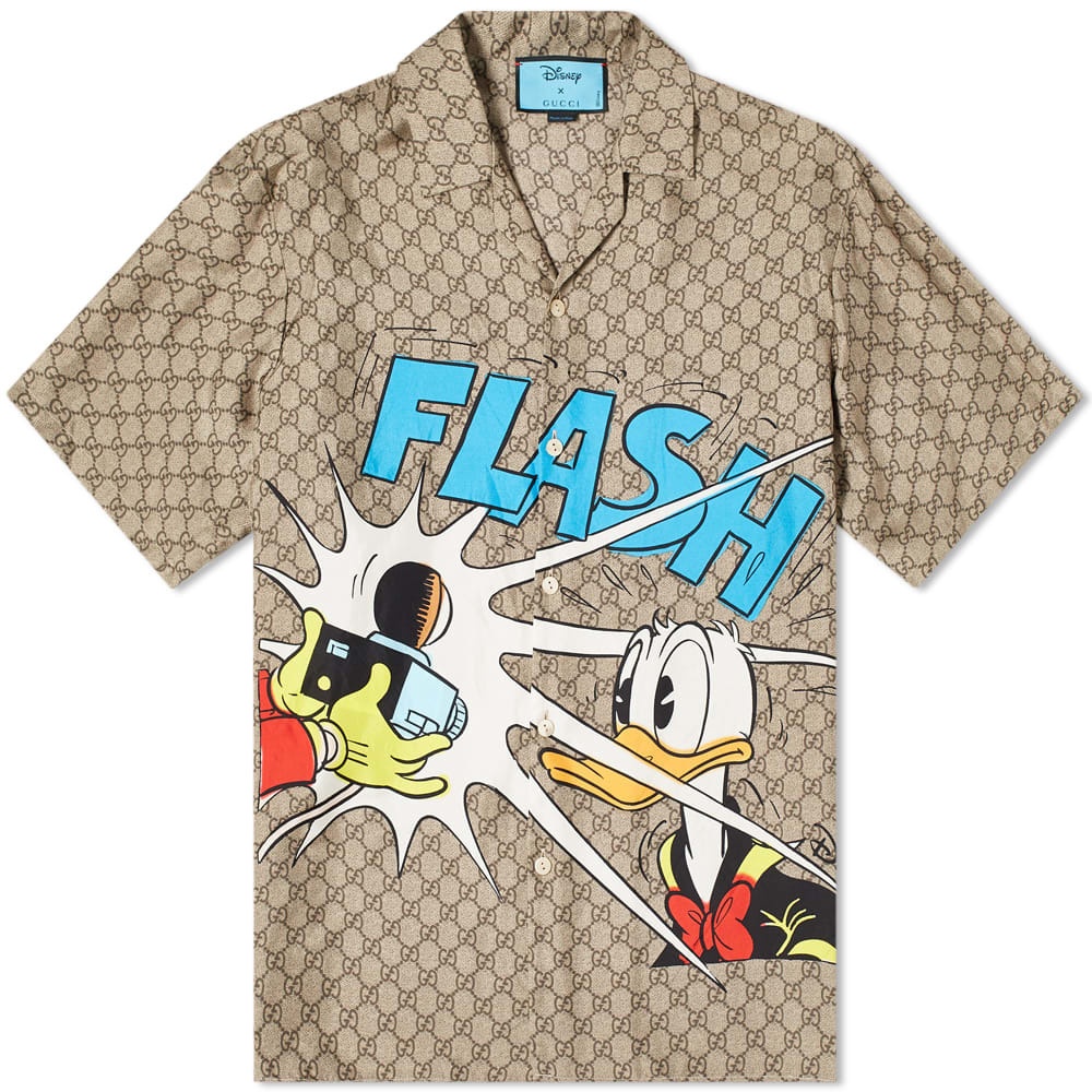 Gucci GG Jacquard Donald Duck Vacation Shirt Gucci