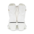 Giuseppe Zanotti White Kana Heeled Boots