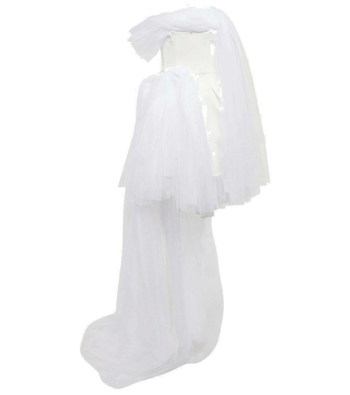 Photo: Maticevski Evermore strapless tulle minidress