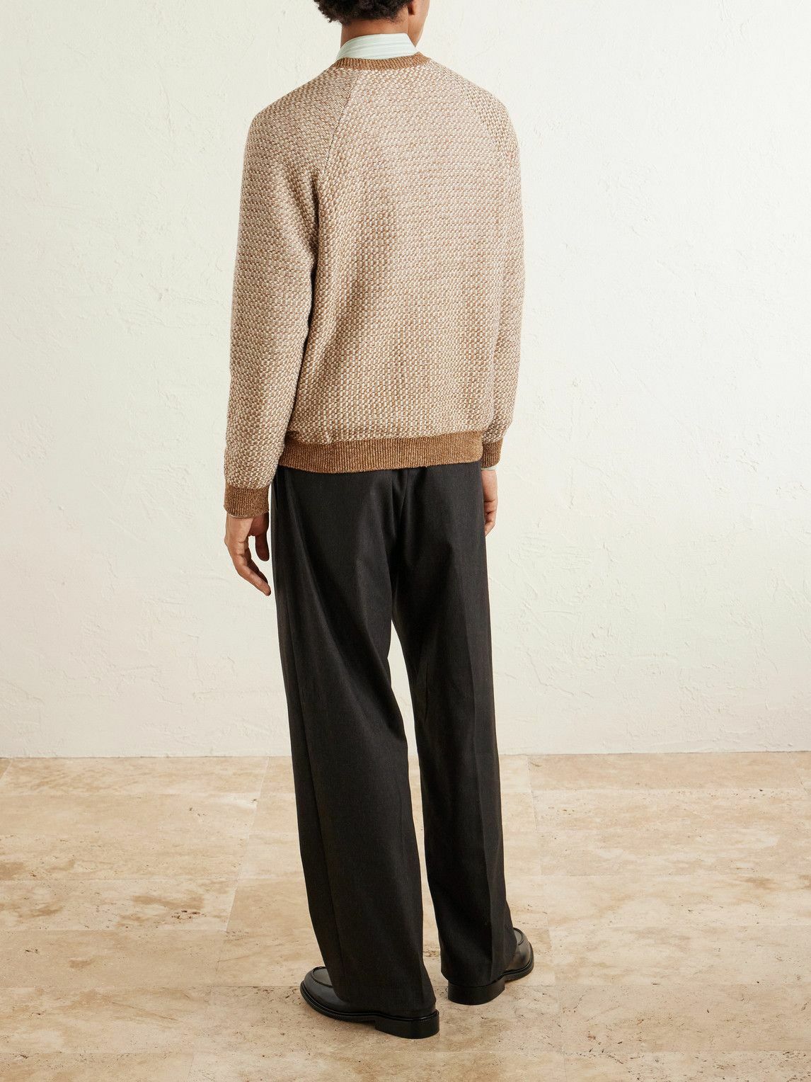 Inis Meáin - Tonnta Linen, Cotton and Cashmere-Blend Sweater - Brown