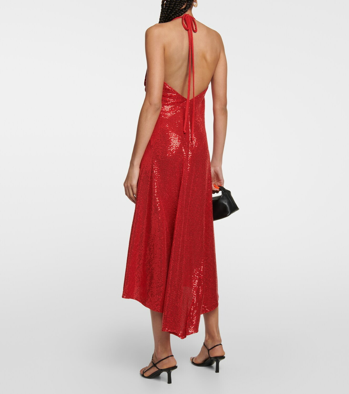 Dodo Bar Or Sequined gathered midi dress