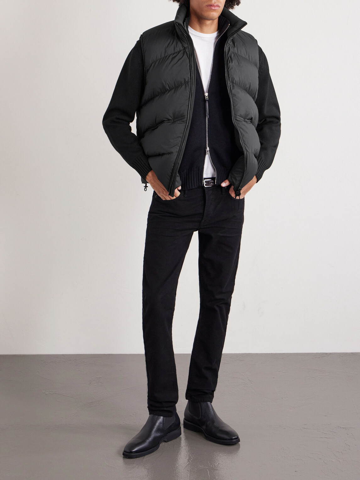TOM FORD - Quilted Shell Gilet - Black