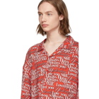 Balenciaga Red and White Love Shirt