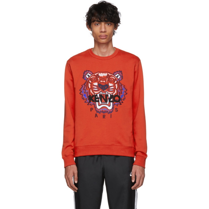 Photo: Kenzo Red Limited Edition Embroidered Tiger Sweatshirt