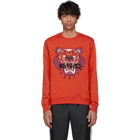 Kenzo Red Limited Edition Embroidered Tiger Sweatshirt