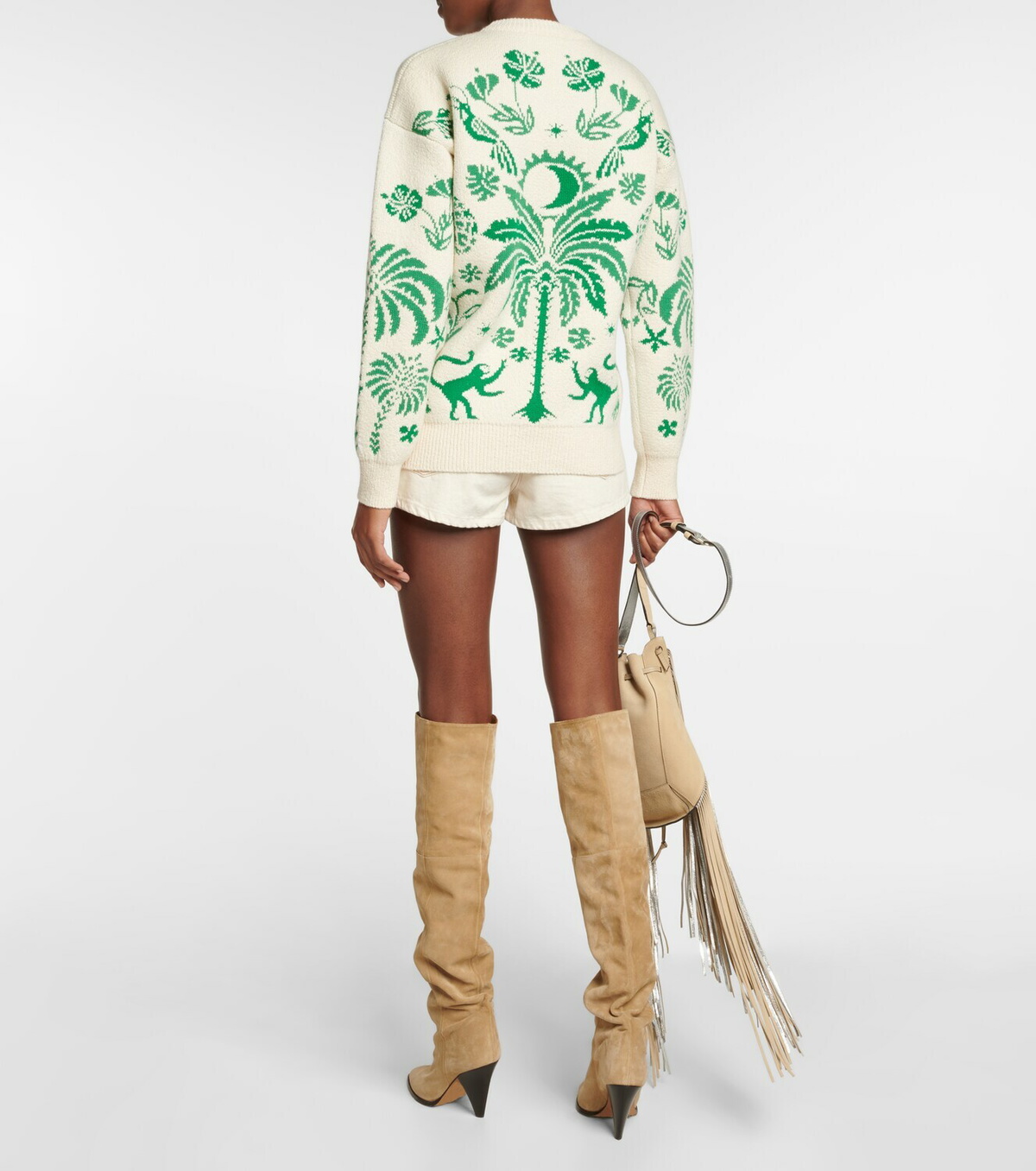 Alanui - Explosion of Nature jacquard sweater
