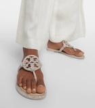 Tory Burch Miller crystal-embellished thong sandals