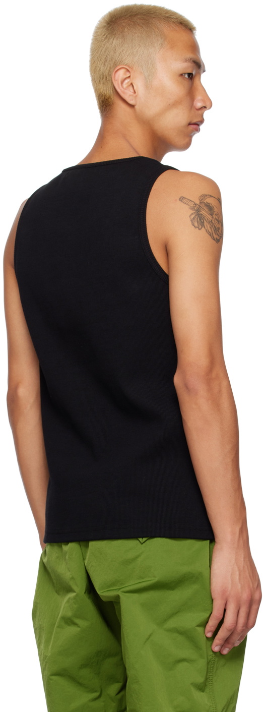 Black Rib Tank Top