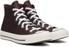 Converse Brown Chuck 70 Heritage Leather High Top Sneakers