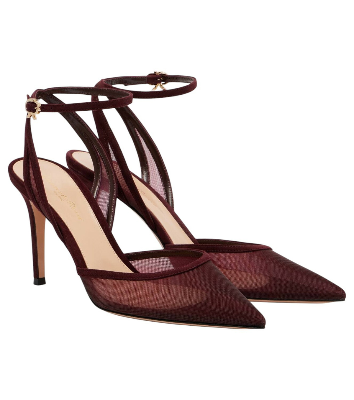 【Gianvito Rossi】 55 bow-detail velvet mules 55 bow-detail velvet mules in red - Gianvito Rossi | Mytheresa