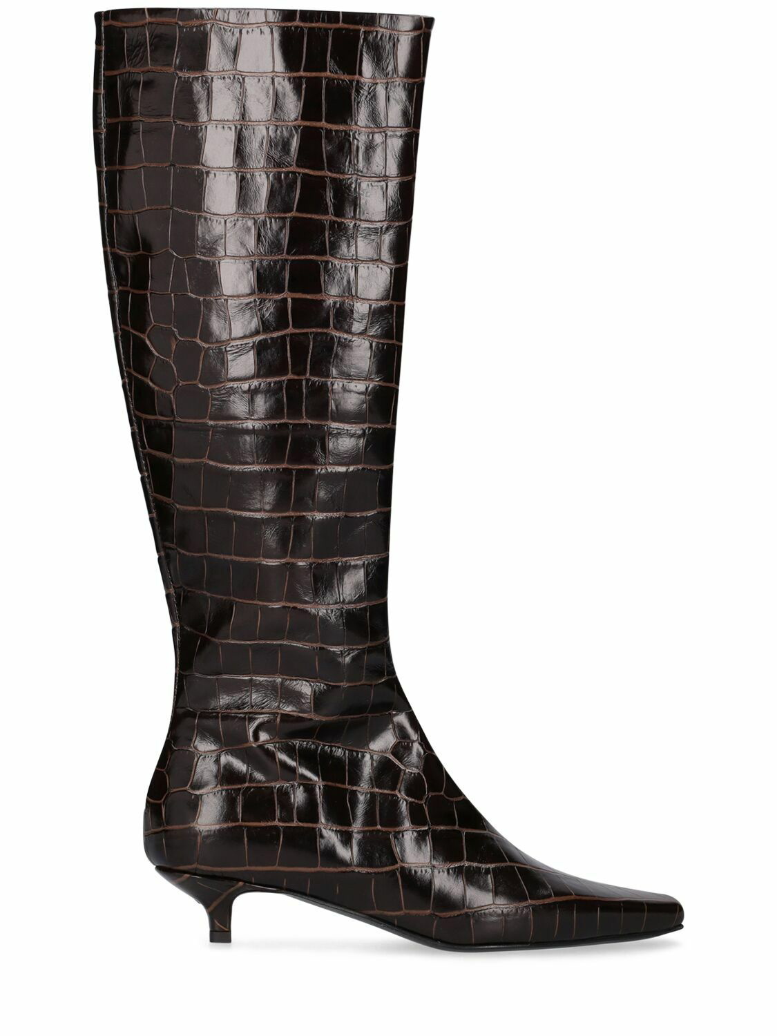 Photo: TOTEME - 35mm The Slim Knee Leather Boots
