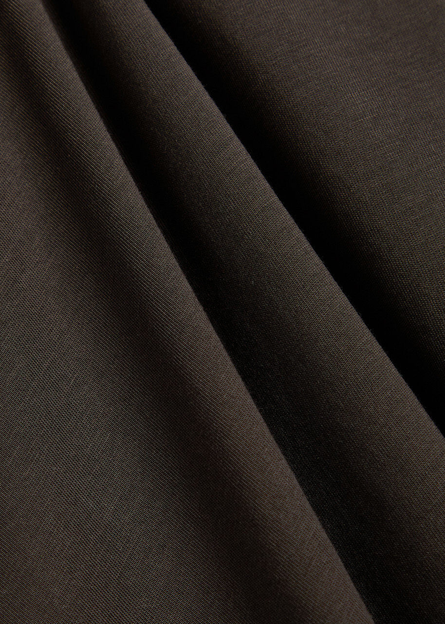 Sunspel Cotton T-shirt Dark Brown