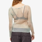 The Open Product Women's Ombre Mesh Knitted Top in Green