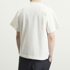 NANGA Men's Eco Hybrid Box Logo Embroidery T-Shirt in White