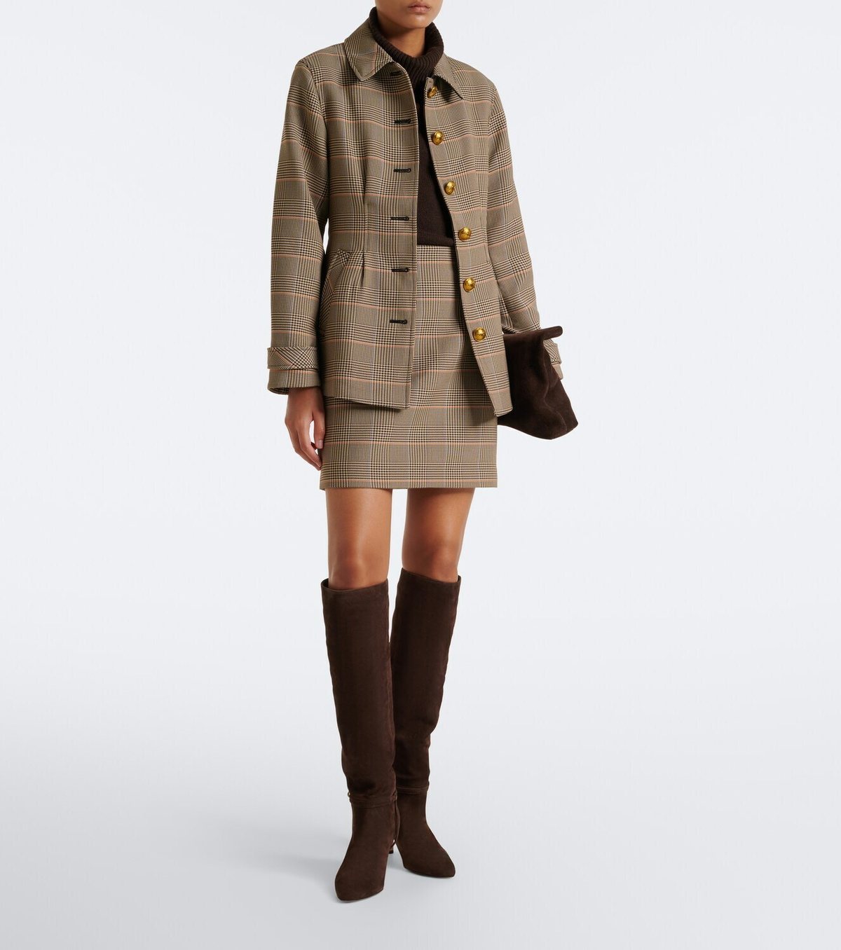 Veronica Beard Severine Prince of Wales check jacket