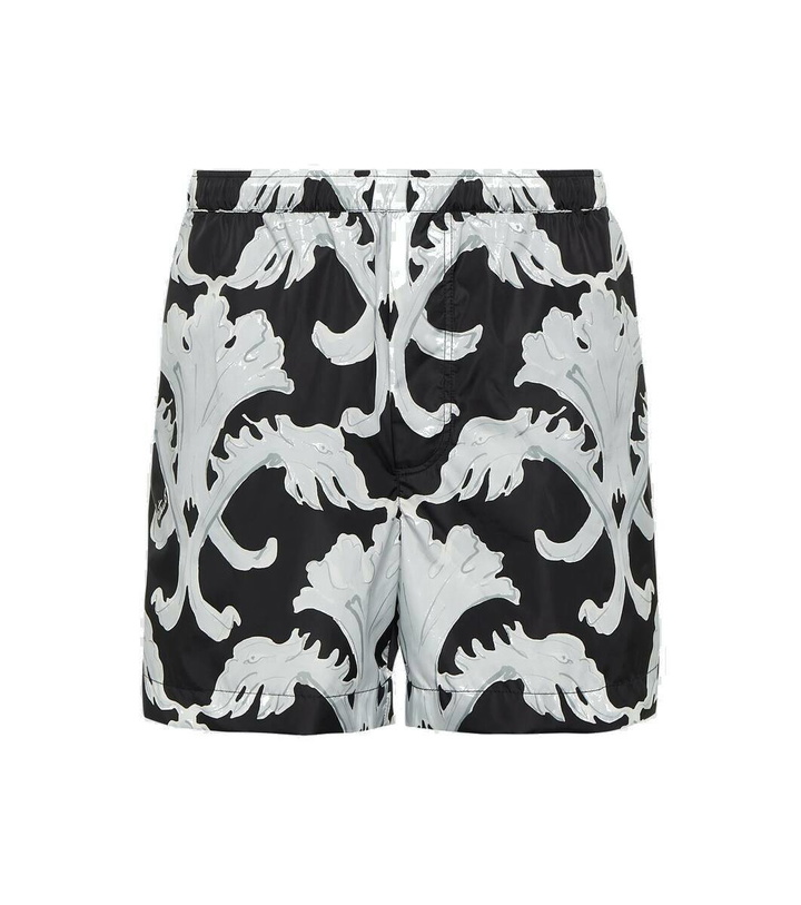 Photo: Valentino Printed swim trunks