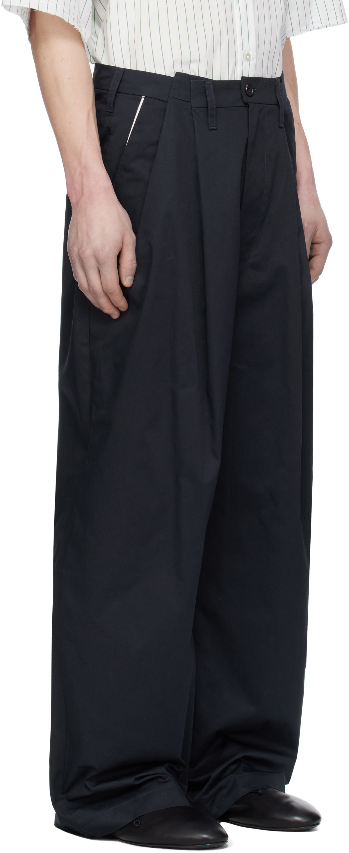 Camiel Fortgens Navy Suit Trousers