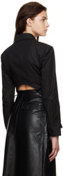 LVIR Black Open Back Shirt