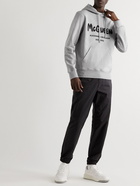 Alexander McQueen - Logo-Print Cotton-Jersey Hoodie - Gray