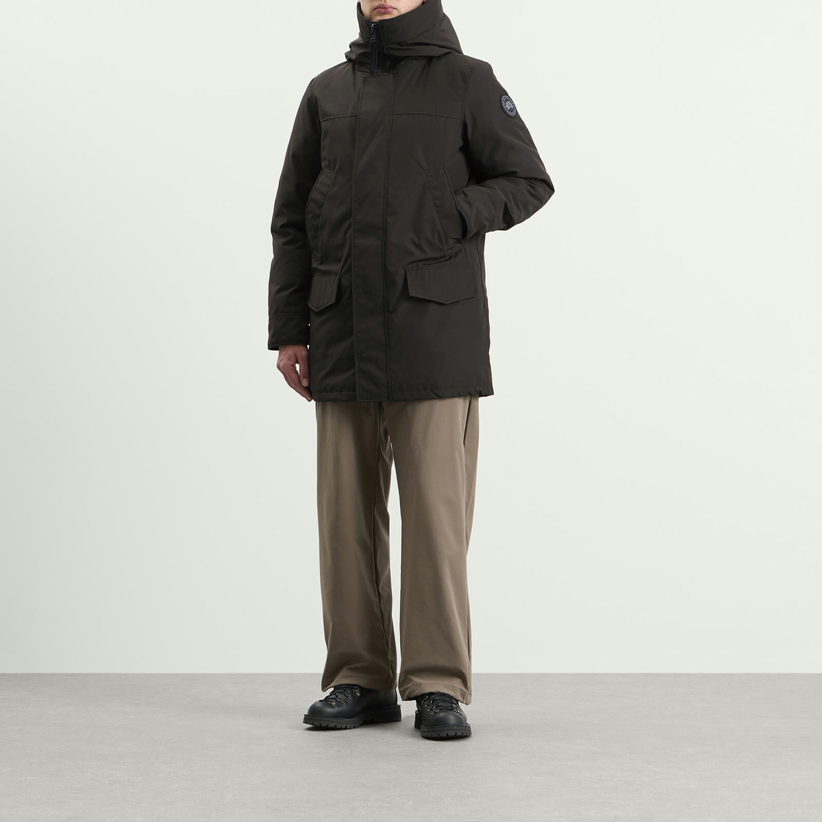 Canada Goose Men's Langford Parka Jacket Disc in Black