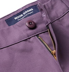 Noon Goons - Slim-Fit Cotton-Twill Trousers - Purple