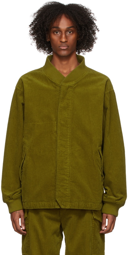 Photo: ts(s) Green Garment-Dyed Corduroy Jacket