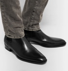 Saint Laurent - Polished-Leather Chelsea Boots - Men - Black