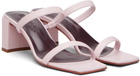 BY FAR Pink Tanya Heeled Sandals