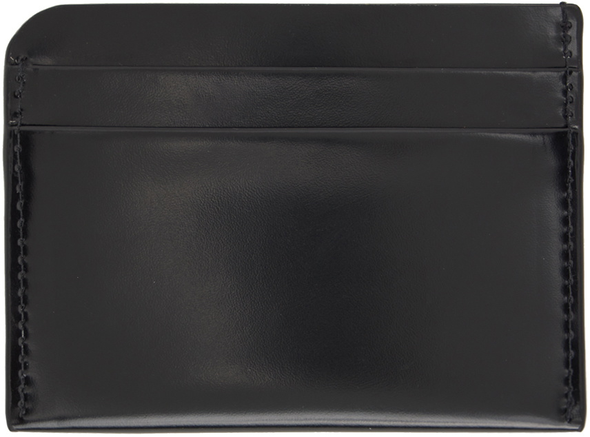 Dries Van Noten Black Embossed Card Holder