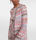 Missoni Zig Zag metallic knit cardigan
