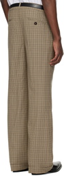 Ernest W. Baker Brown Cuffed 70s Trousers