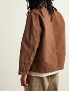 Nudie Jeans - Howie Logo-Appliquéd Cotton-Canvas Chore Jacket - Brown